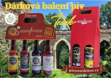 Dárkové balení piva Tesák.