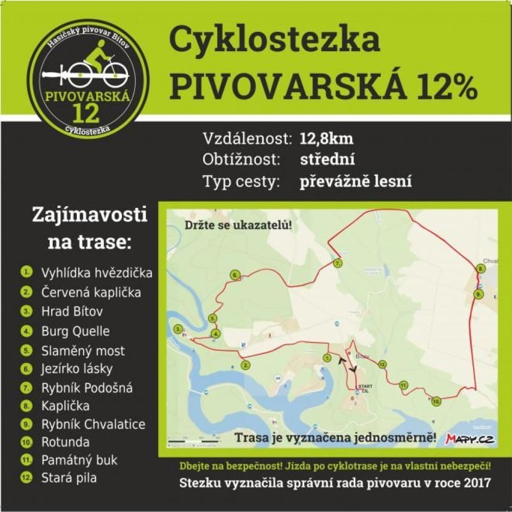 Bítovská cyklostezka PIVOVARSKÁ 12%